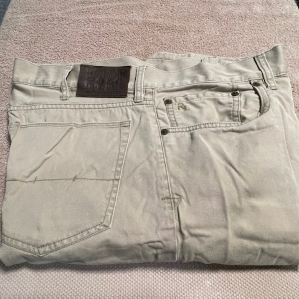 Polo Ralph Lauren Men's Jeans, (Tan) - size 38x32 -Good condition - straight leg